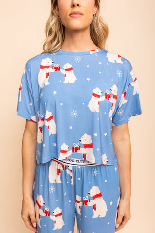 Haut Pyjama "TOO CUTE TO BEAR"