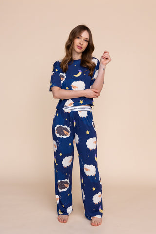 Pajama Crop Top "WHY SO SHEEP"