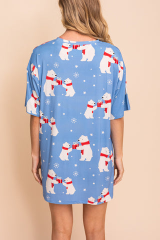 Unisex Long Tee "TOO CUTE TO BEAR"