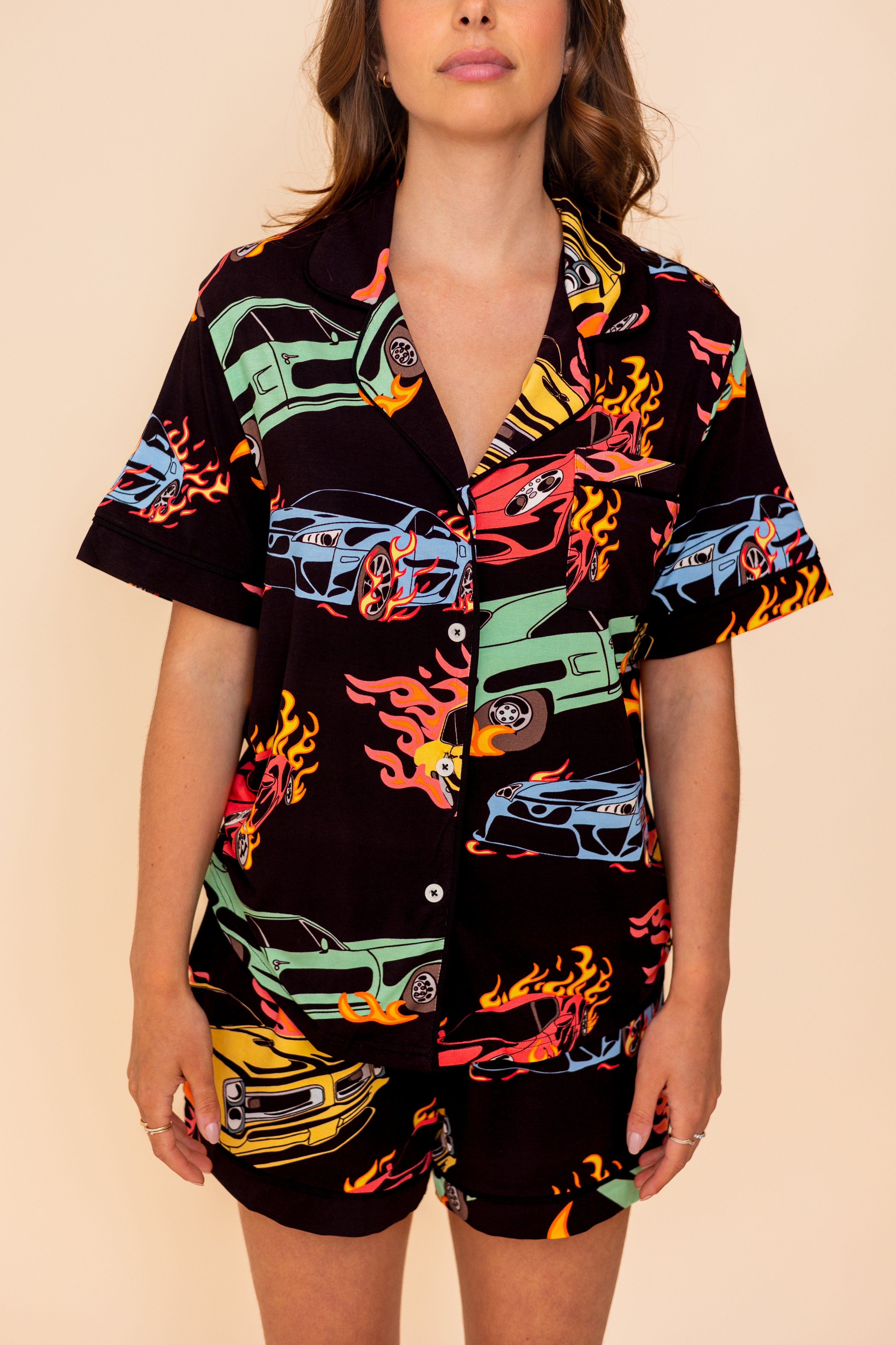 Pajama Blouse "DANGEROUS CURVES"