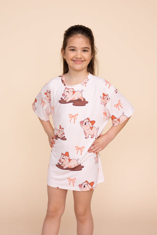 Kids' Long Tee "P'TITE COCHONNE"