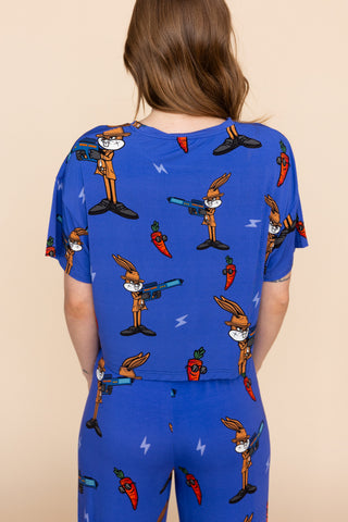 Haut Pyjama "SAUTE QUI PEUT"