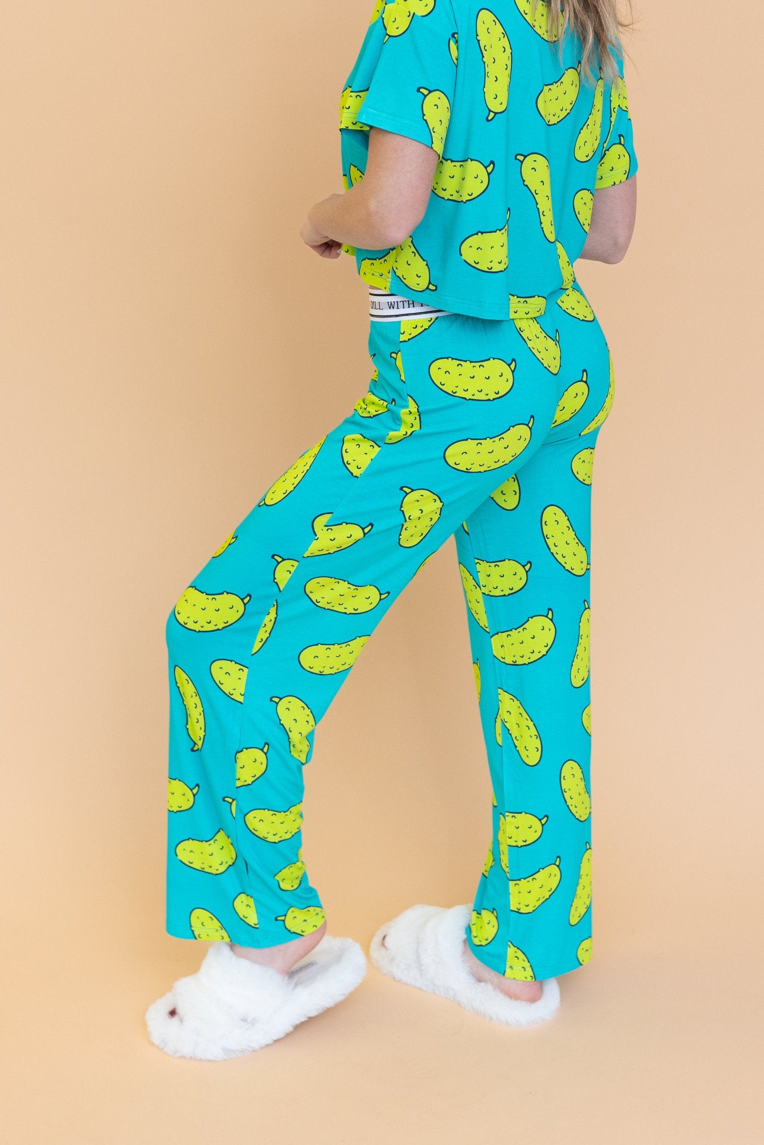 Pantalon Pyjama Évasé "DILL WITH IT"