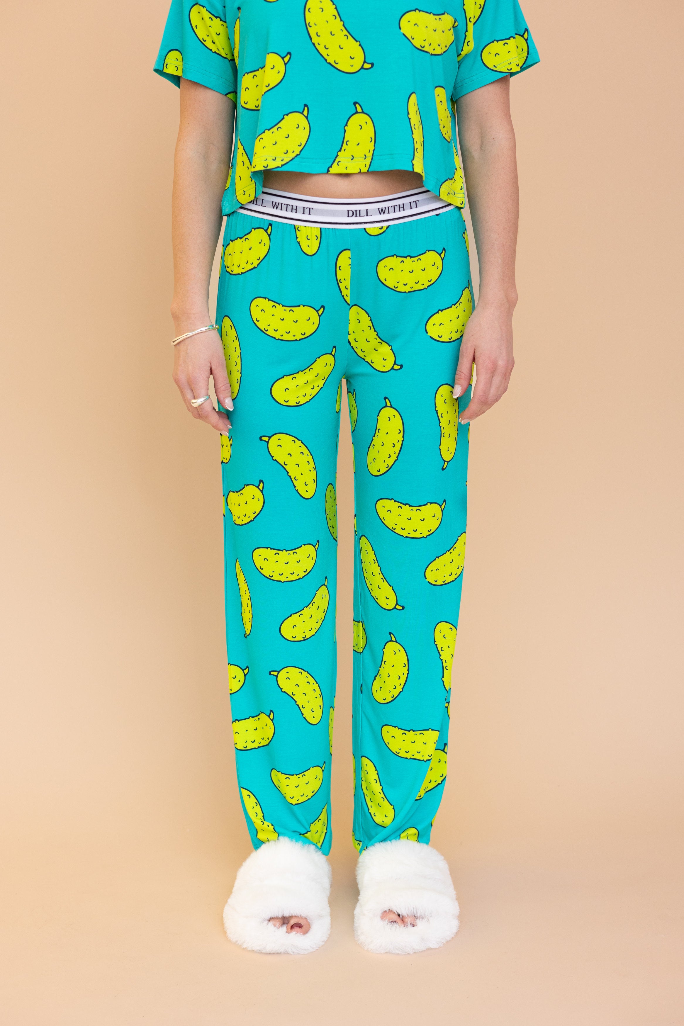 Pantalon Pyjama Évasé "DILL WITH IT"