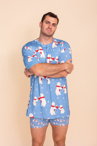 Unisex Long Tee "TOO CUTE TO BEAR"