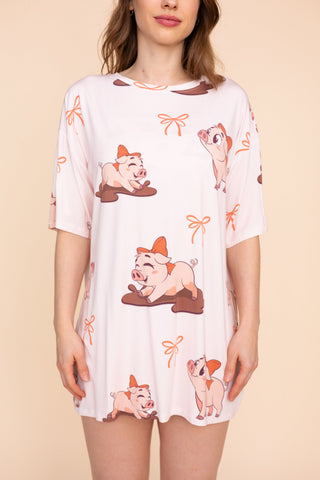 Unisex Long Tee "P'TITE COCHONNE"