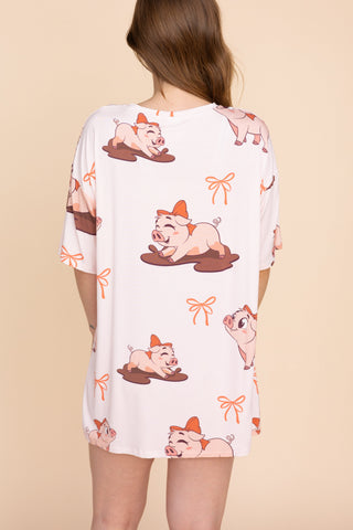Unisex Long Tee "P'TITE COCHONNE"