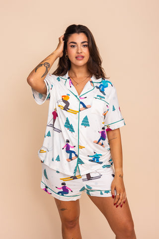 Chemisier Pyjama "T'AS SKI FAUT"