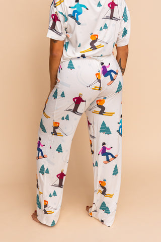 Pantalon Pyjama Évasé "T'AS SKI FAUT"