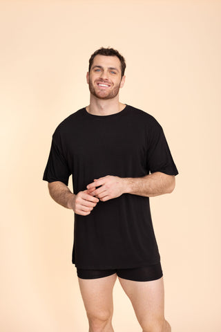 Unisex Long Tee "BLACK"