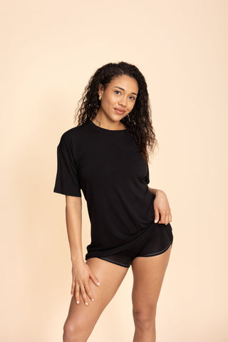 Unisex Long Tee "BLACK"