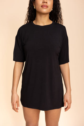 Unisex Long Tee "BLACK"