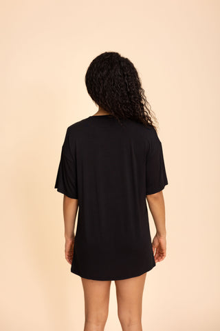 Unisex Long Tee "BLACK"