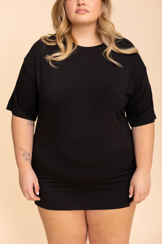 Unisex Long Tee "BLACK"