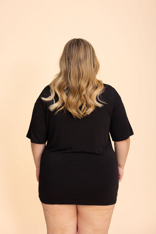 Unisex Long Tee "BLACK"