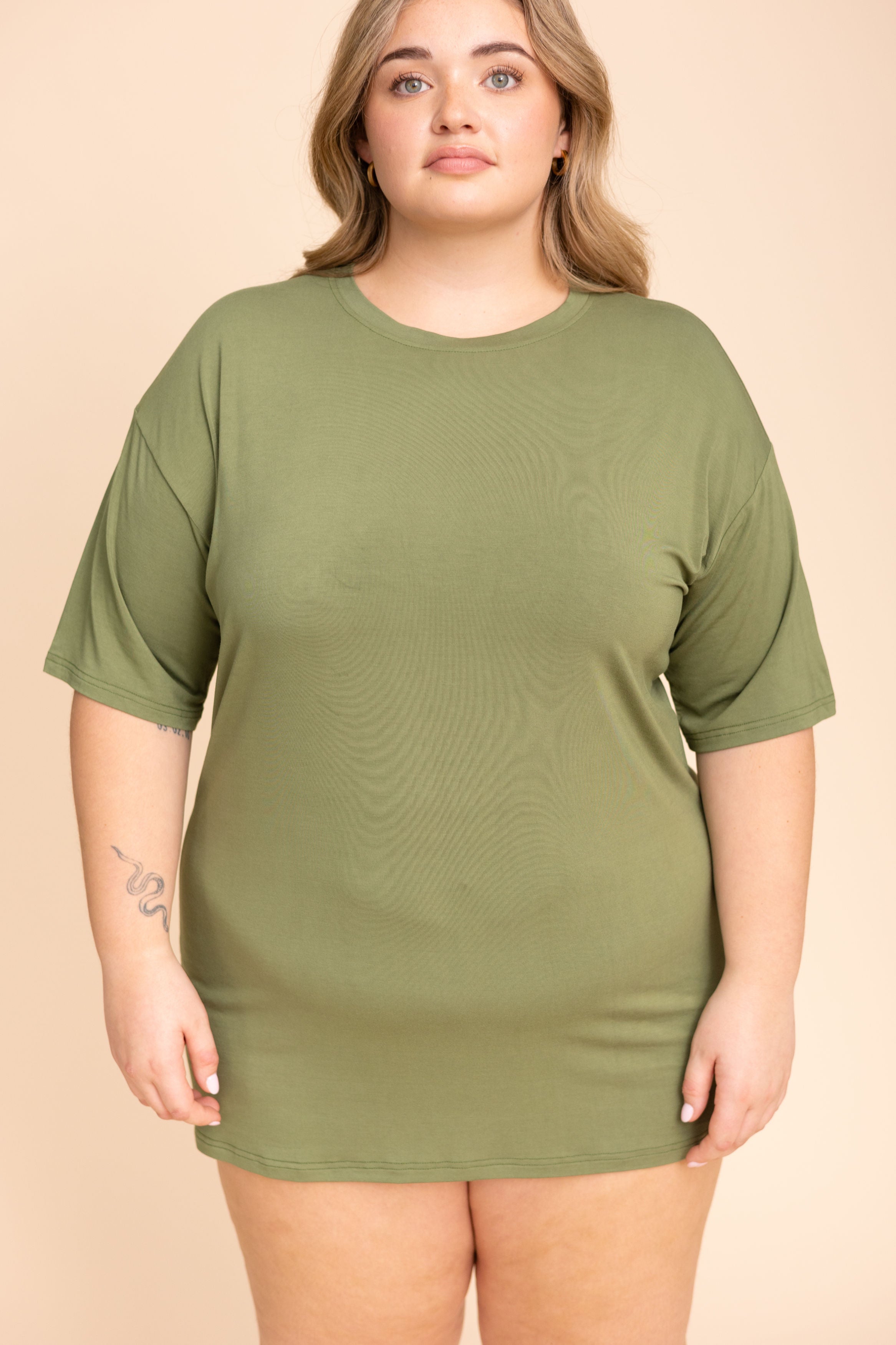 Long Tee Unisexe "KAKI"