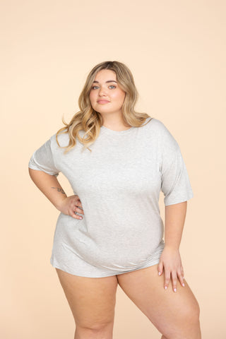 Long Tee Unisexe "GRIS"