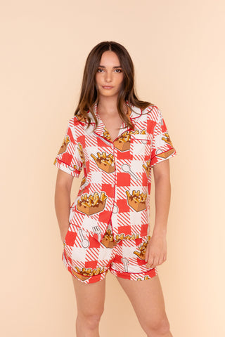 Pajama Blouse "LÂCHE PAS LA PATATE"