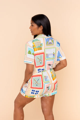 Pajama Shorts "JE ME SOUVIENS"