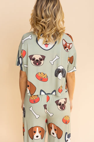 Pajama Crop Top "DOGGY STYLE"