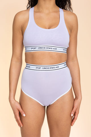 Tanga Taille Haute "LILAS"