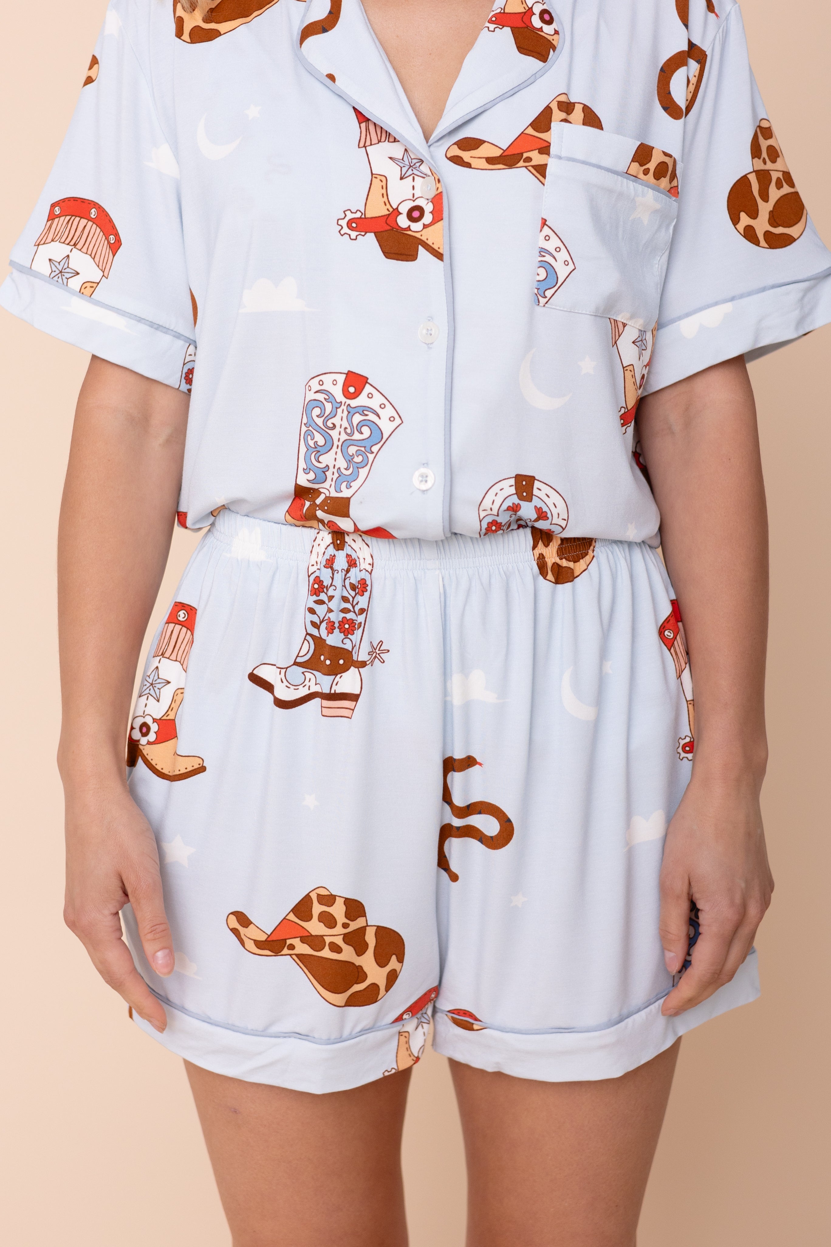 Pajama Shorts "BOTTE TES FESSES"