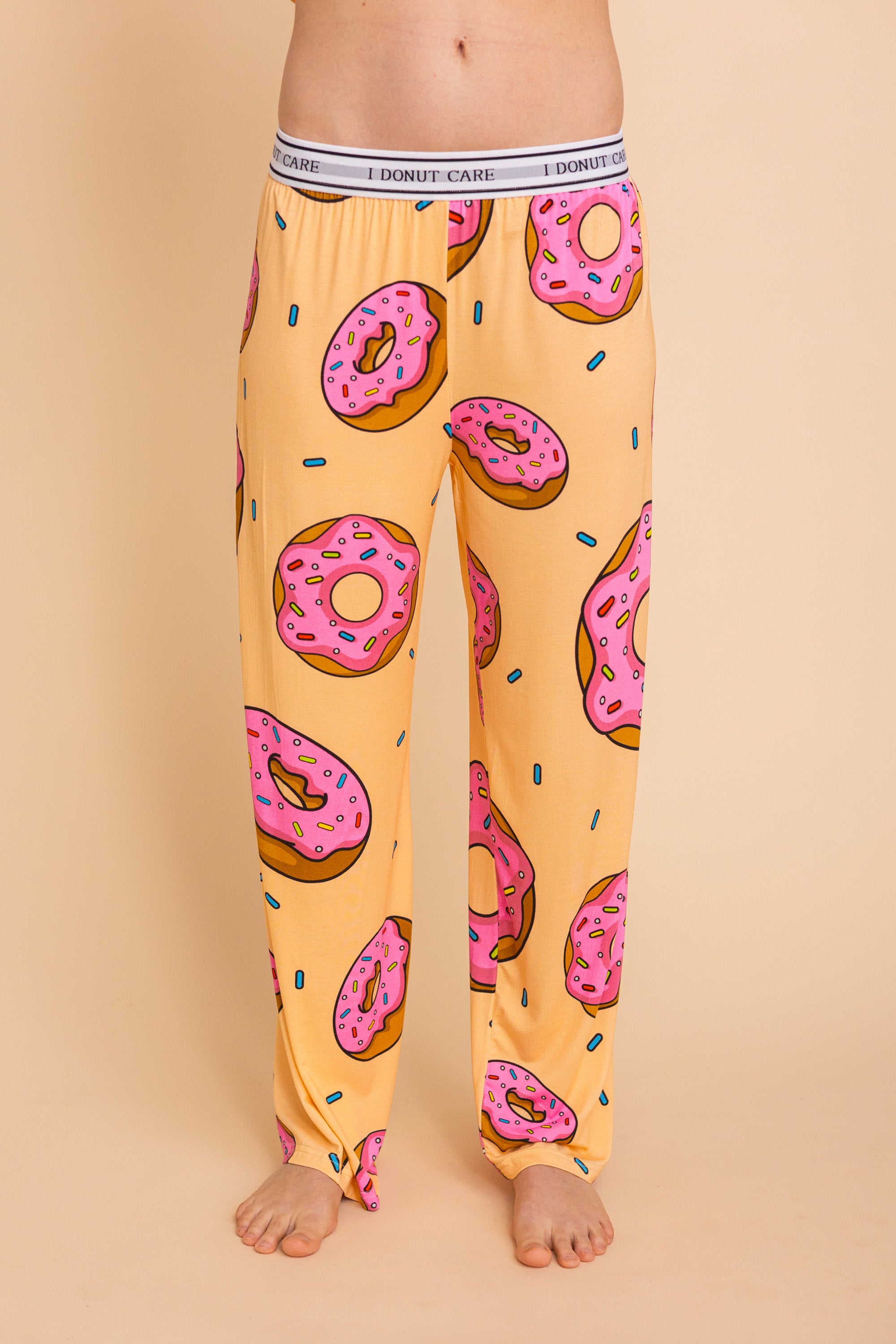 Pajama Pants "I DONUT CARE"