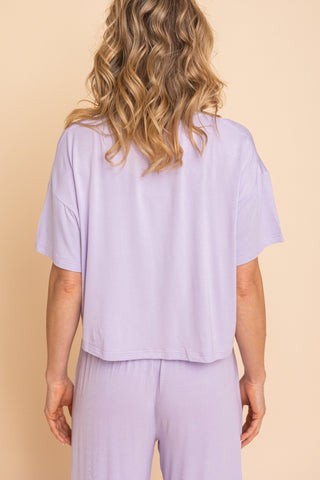 Pajama Crop Top "LILAS"