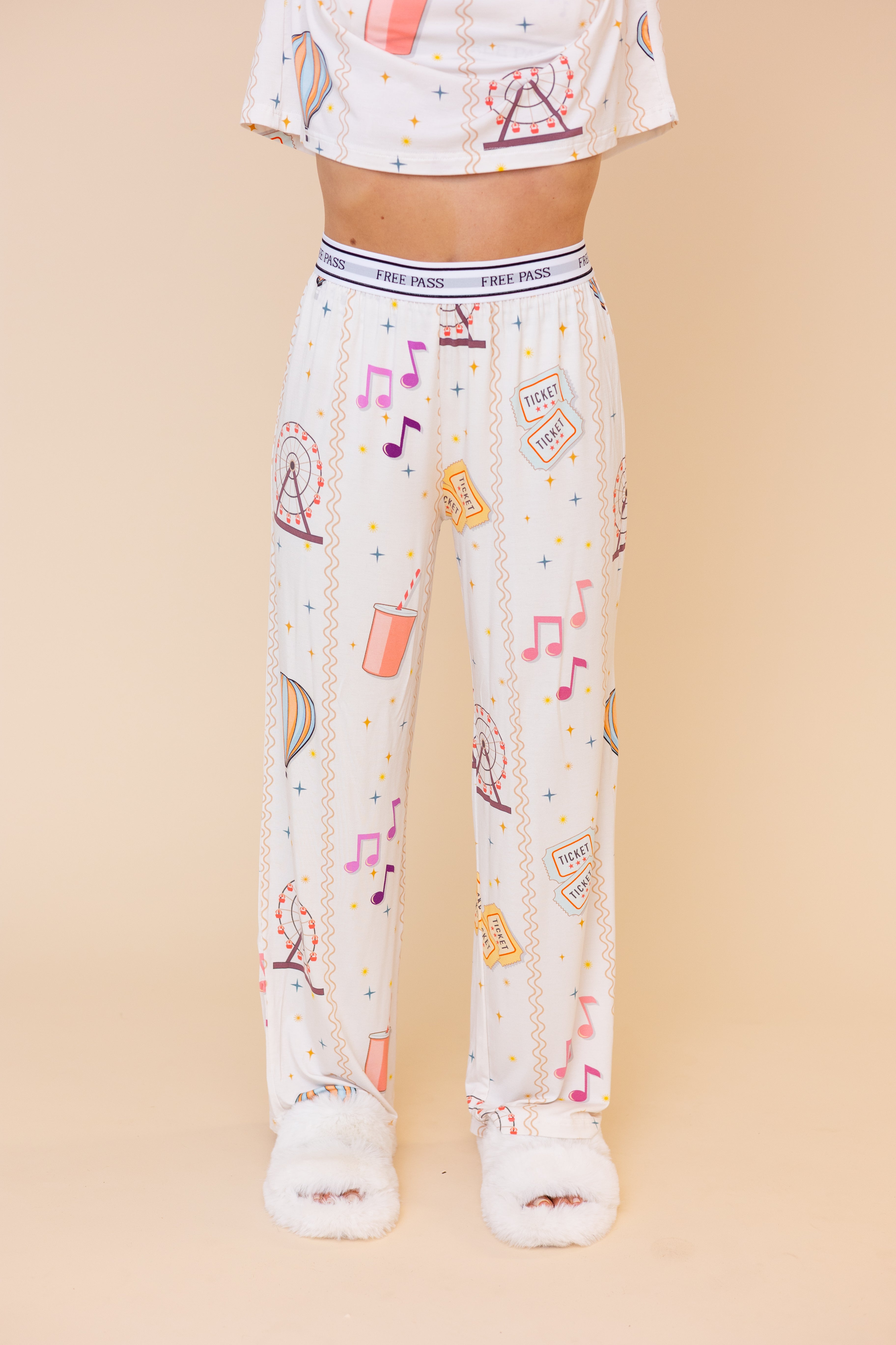 Pantalon Pyjama Évasé "FREE PASS"