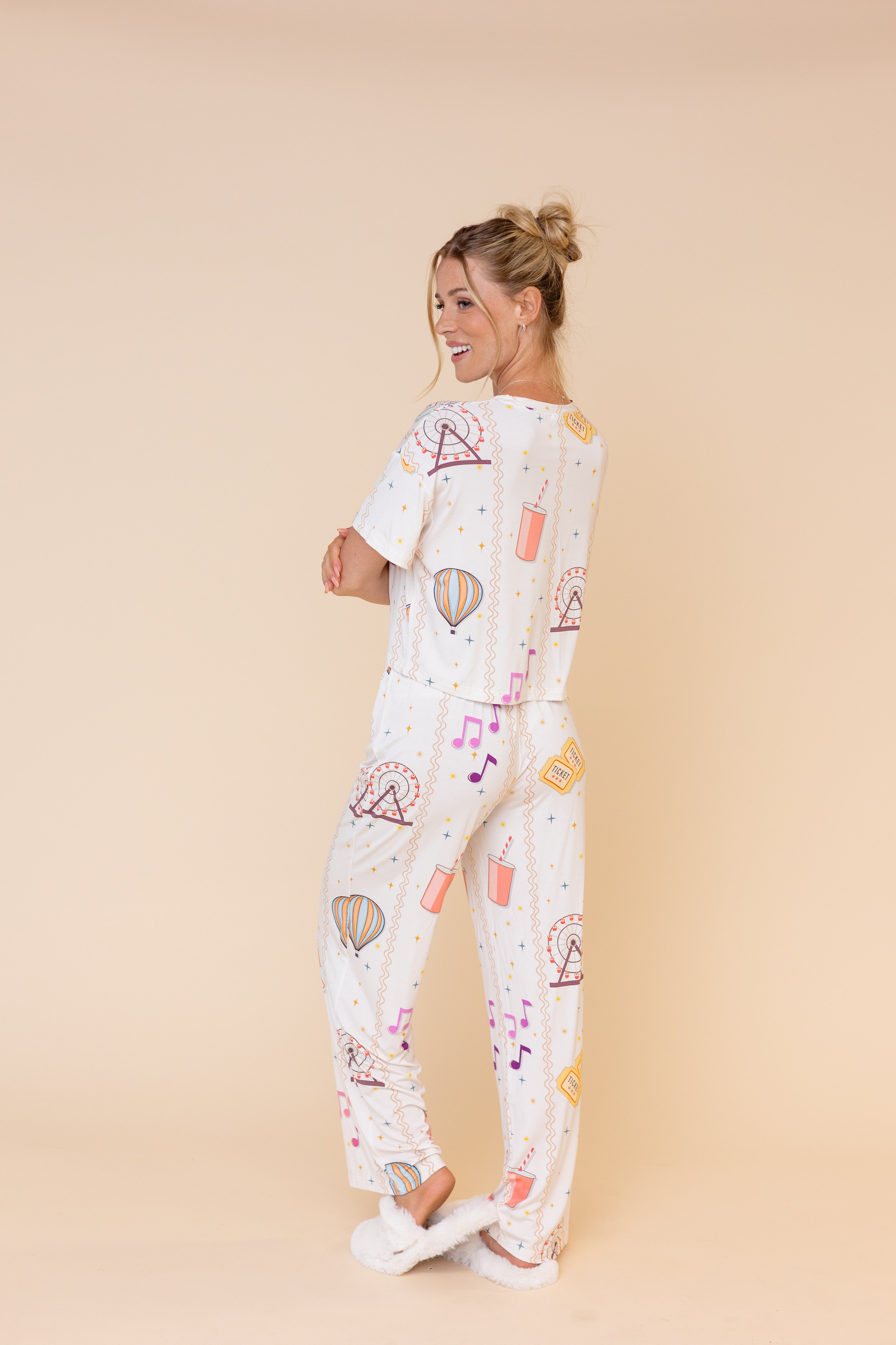 Pantalon Pyjama Évasé "FREE PASS"