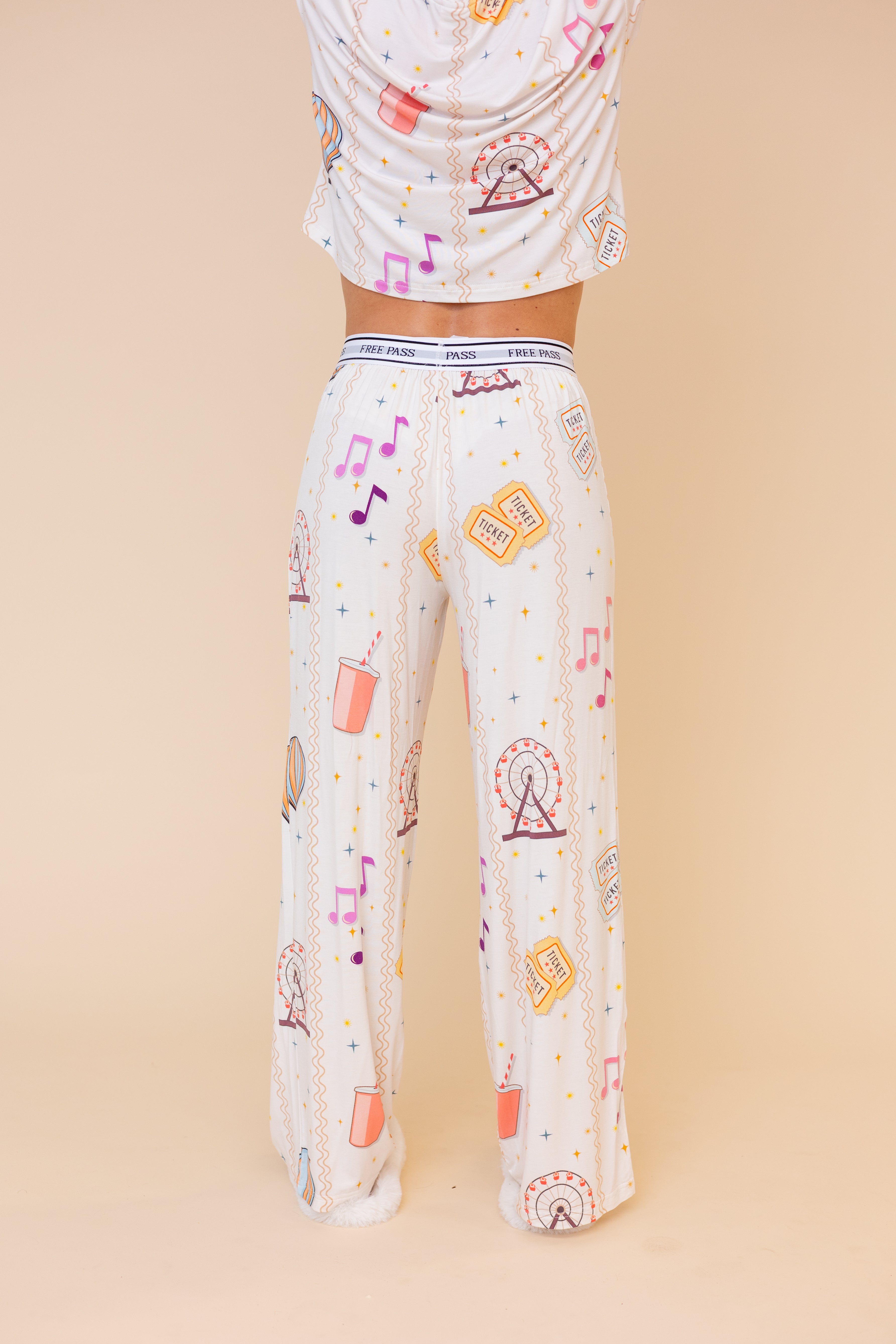 Pantalon Pyjama Évasé "FREE PASS"