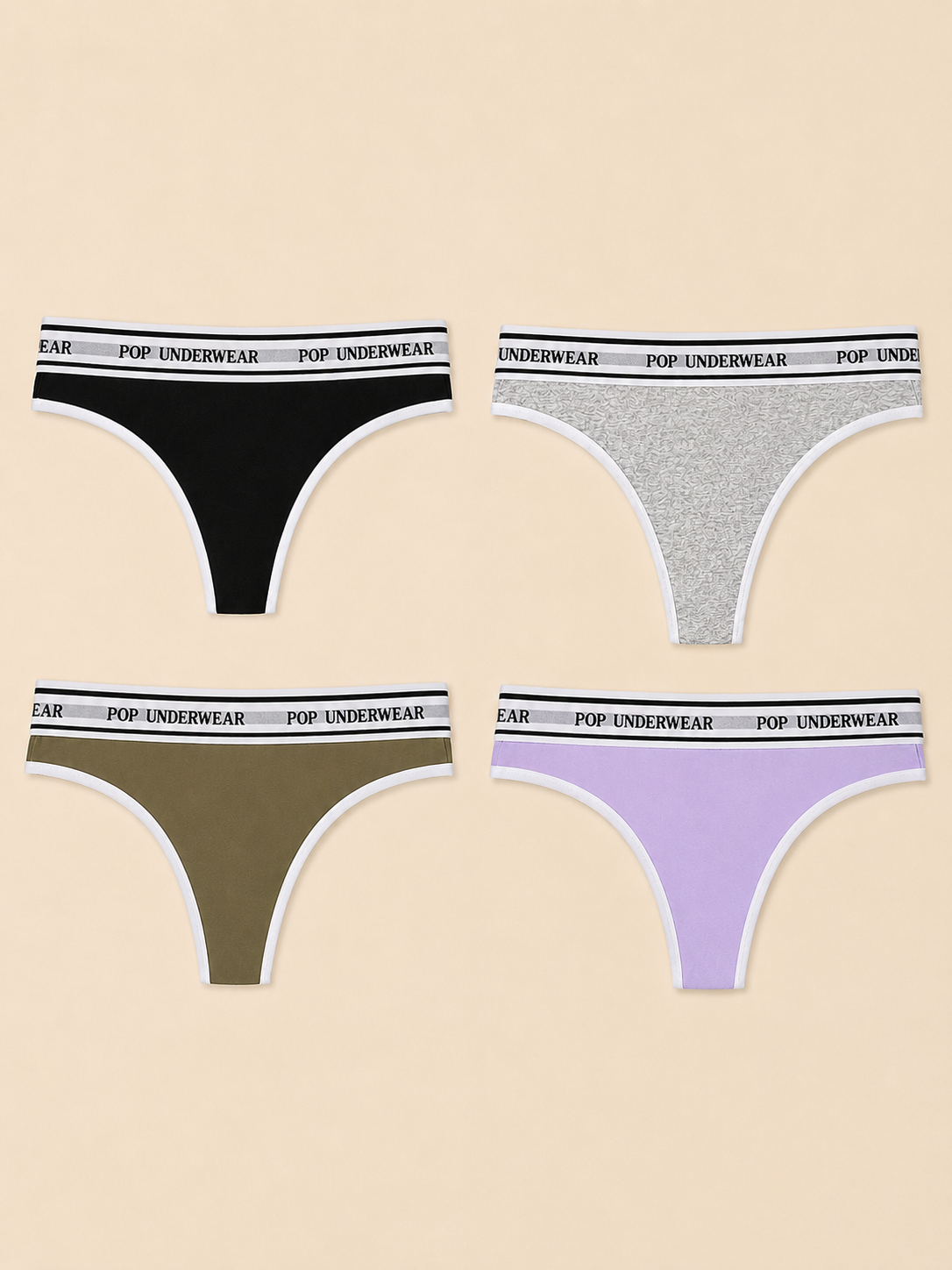 String Mini "CLASSIQUE" – Pack de 4