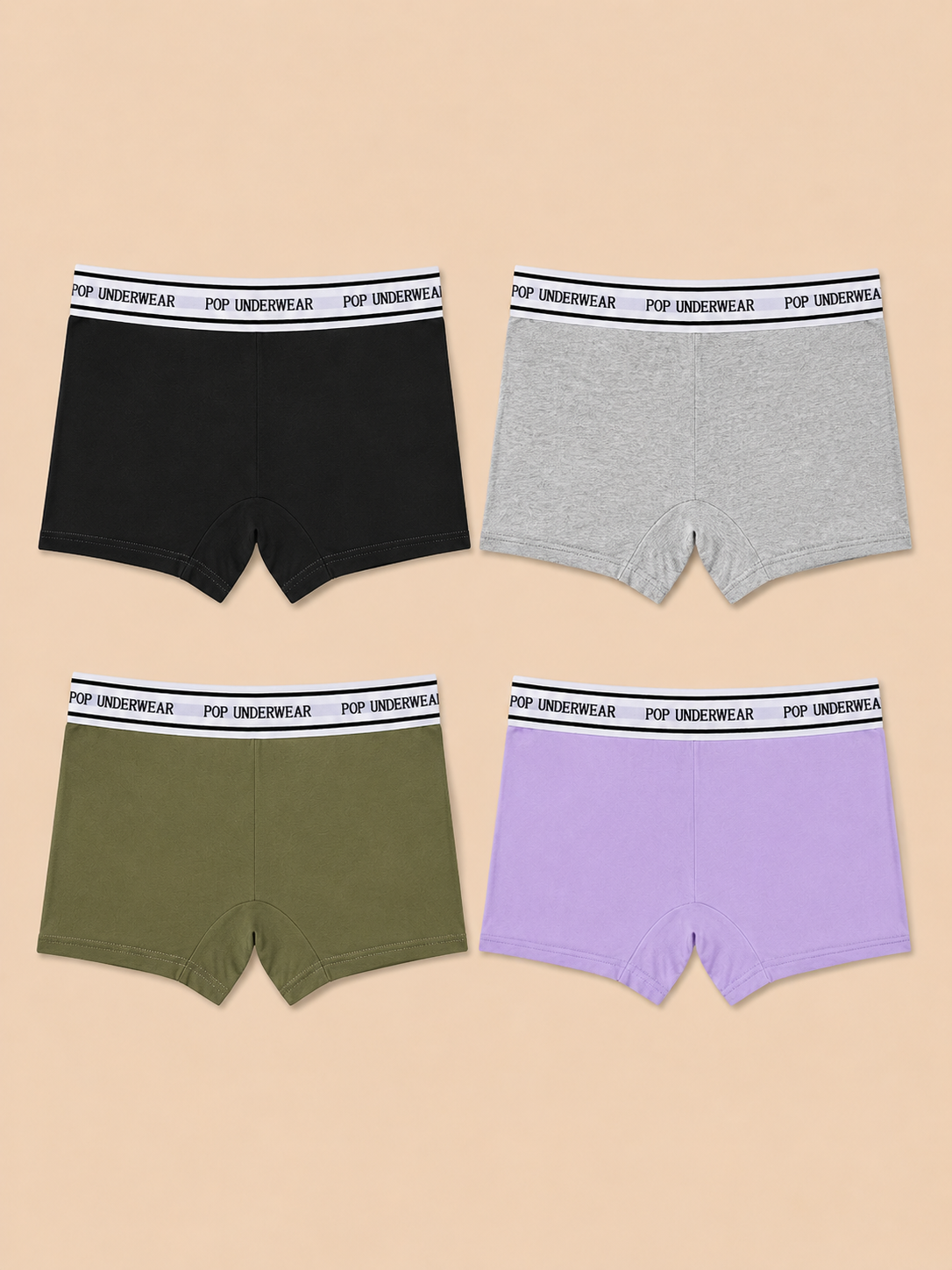 Women's Boxer Briefs "CLASSIC" - 4-Pack