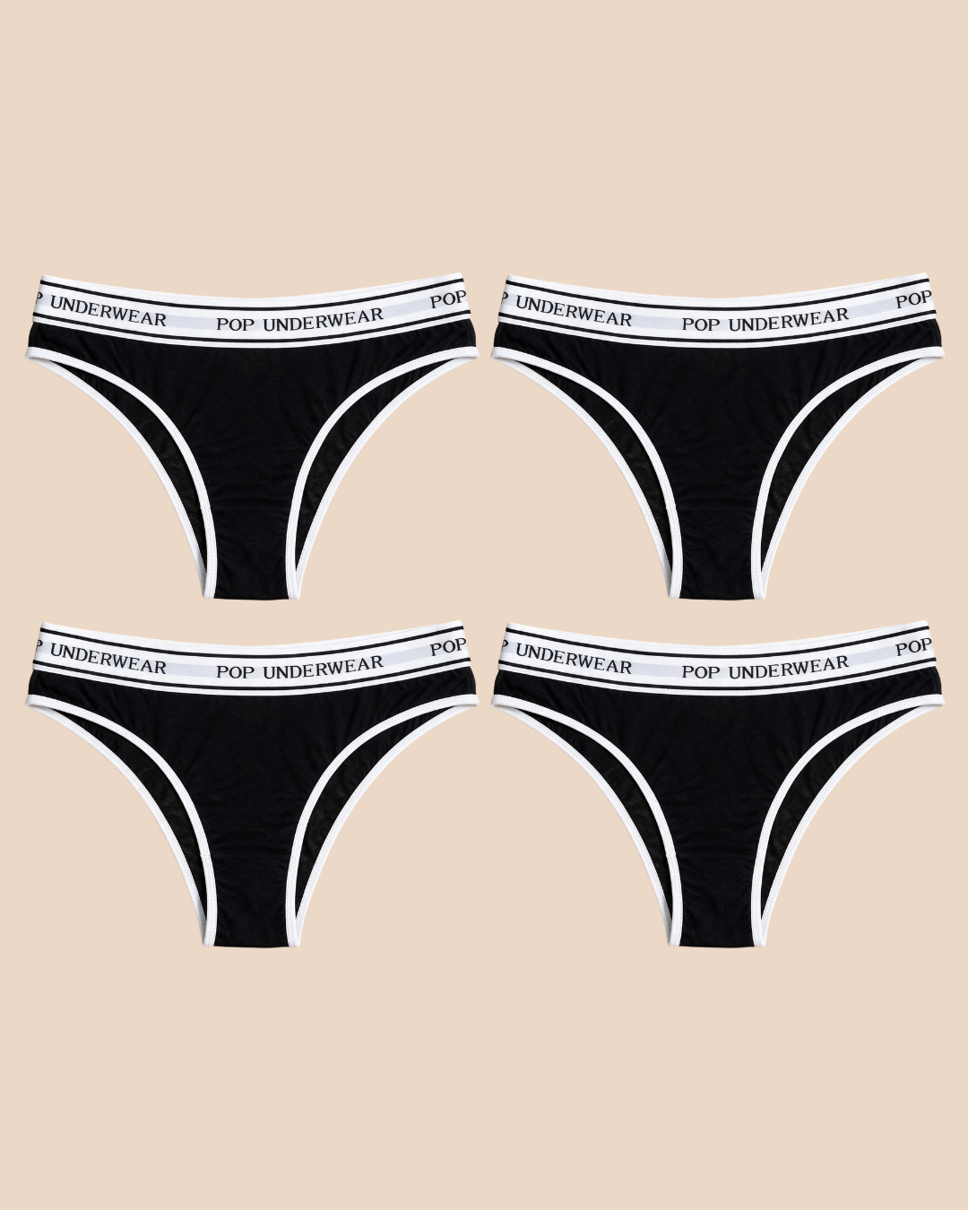 Brazilian "BLACK" - 4-pack