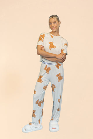 Pajama Crop Top "MY TEDDY BEAR"