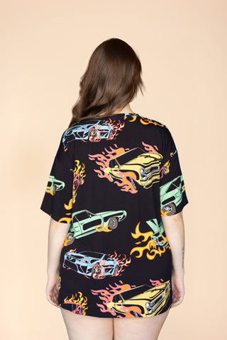 Unisex Long Tee "DANGEROUS CURVES"