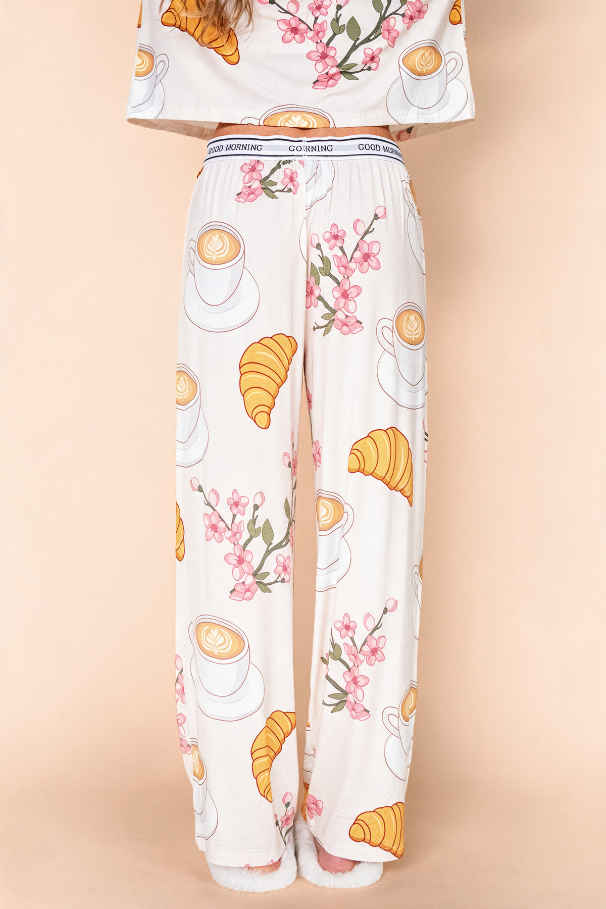 Pantalon Pyjama Évasé "GOOD MORNING"