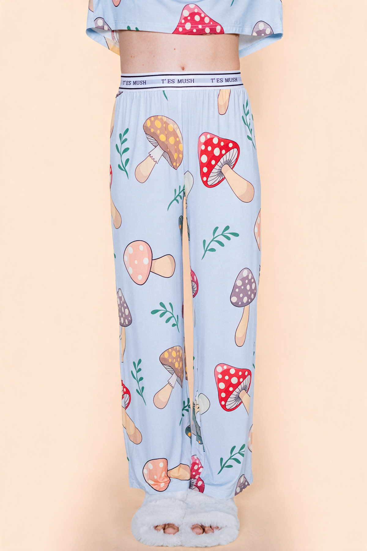 Flared Pajama Pant "T'ES MUSH"
